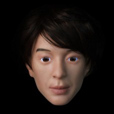 (SH-22) Crossdress male silicone realistic human face half head mask crossdresser doll mask